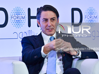 Amos Hochstein, Senior Advisor to the President for Energy and Investments at the White House, speaks during the Doha Forum 2024 at Sheraton...