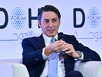 Amos Hochstein, Senior Advisor to the President for Energy and Investments at the White House, speaks during the Doha Forum 2024 at Sheraton...