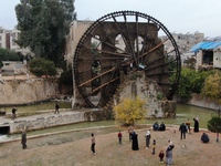 Celebrations continue in the city of Hama, where Syrians gather at Al-Assi Square to take commemorative photos and express their joy over th...