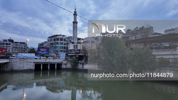 Celebrations continue in the city of Hama, where Syrians gather at Al-Assi Square to take commemorative photos and express their joy over th...