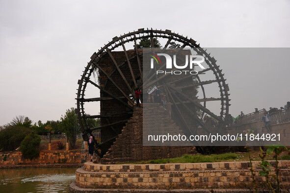 Celebrations continue in the city of Hama, where Syrians gather at Al-Assi Square to take commemorative photos and express their joy over th...