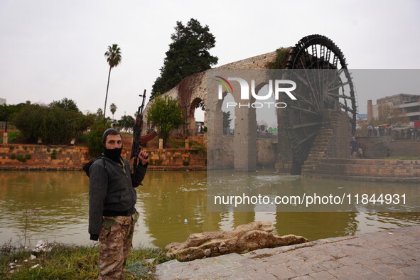 Celebrations continue in the city of Hama, where Syrians gather at Al-Assi Square to take commemorative photos and express their joy over th...