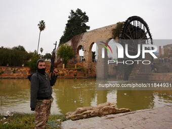 Celebrations continue in the city of Hama, where Syrians gather at Al-Assi Square to take commemorative photos and express their joy over th...