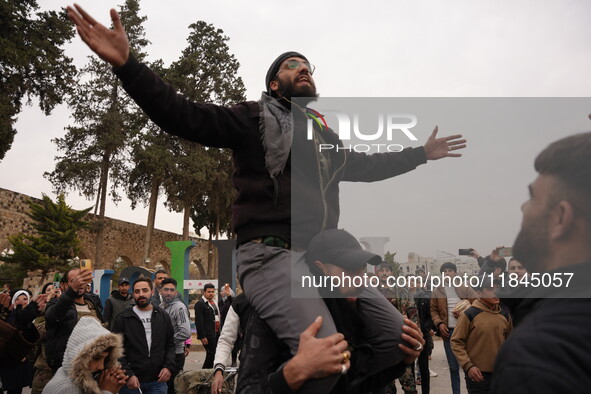 Celebrations continue in the city of Hama, where Syrians gather at Al-Assi Square to take commemorative photos and express their joy over th...