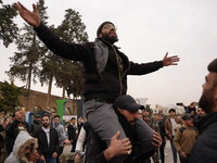 Celebrations continue in the city of Hama, where Syrians gather at Al-Assi Square to take commemorative photos and express their joy over th...