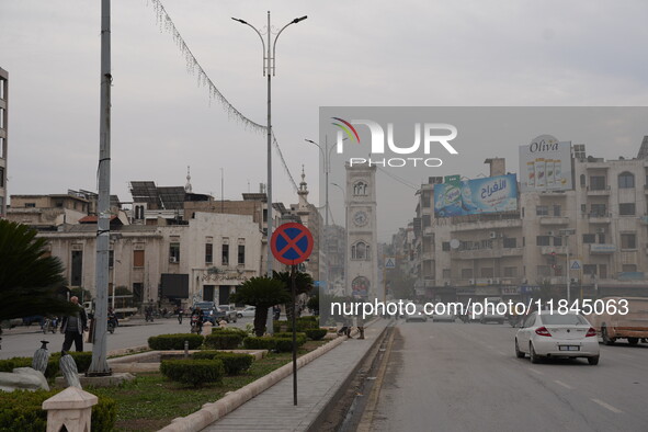 Celebrations continue in the city of Hama, where Syrians gather at Al-Assi Square to take commemorative photos and express their joy over th...