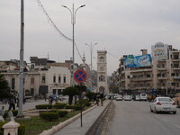 Celebrations continue in the city of Hama, where Syrians gather at Al-Assi Square to take commemorative photos and express their joy over th...