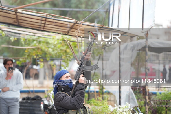 Celebrations continue in the city of Hama, where Syrians gather at Al-Assi Square to take commemorative photos and express their joy over th...