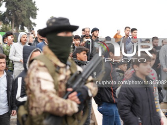 Celebrations continue in the city of Hama, where Syrians gather at Al-Assi Square to take commemorative photos and express their joy over th...