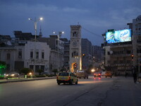 Celebrations continue in the city of Hama, where Syrians gather at Al-Assi Square to take commemorative photos and express their joy over th...