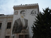 Celebrations continue in the city of Hama, where Syrians gather at Al-Assi Square to take commemorative photos and express their joy over th...