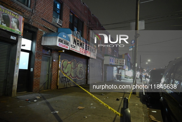 Two teenagers are stabbed in the East Flatbush section of Brooklyn, New York, United States, on December 7, 2024. On Saturday evening after...