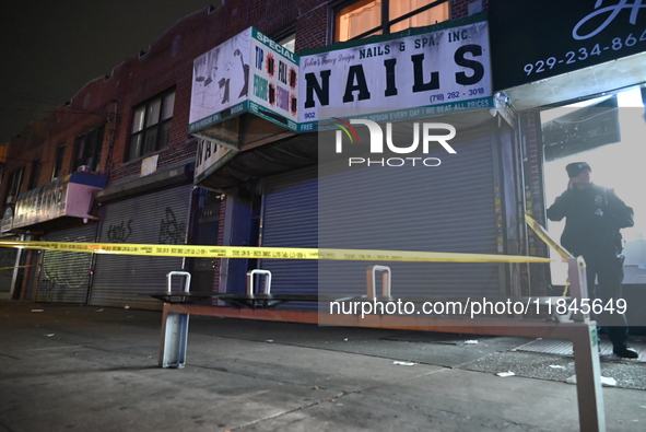 Two teenagers are stabbed in the East Flatbush section of Brooklyn, New York, United States, on December 7, 2024. On Saturday evening after...