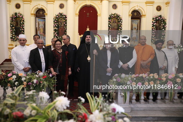 All religious priests attend a special Mass to celebrate at India's only Greek Orthodox Church in Kolkata, India, on December 6, 2024. The c...