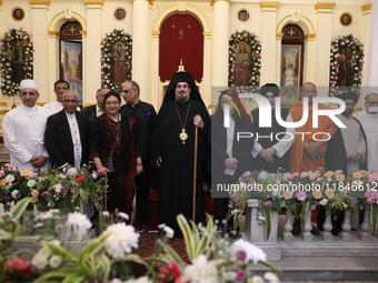 All religious priests attend a special Mass to celebrate at India's only Greek Orthodox Church in Kolkata, India, on December 6, 2024. The c...