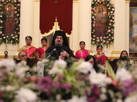 Mgr. Konstantinos, H.E. the Metropolitan of Singapore, attends a special Mass to celebrate at India's only Greek Orthodox Church in Kolkata,...