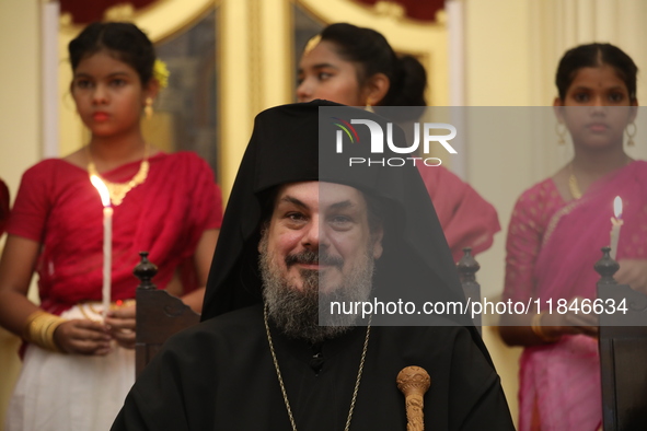 Mgr. Konstantinos, H.E. the Metropolitan of Singapore, attends a special Mass to celebrate the centenary at India's only Greek Orthodox Chur...