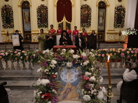 Christians hold a special Mass to celebrate the centenary at India's only Greek Orthodox Church in Kolkata, India, on December 6, 2024. The...