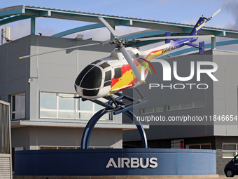 The Airbus Helicopters industrial logistics center is located in the Aeronautical and Logistics Complex in Albacete, Spain, on November 21,...