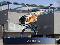 The Airbus Helicopters industrial logistics center is located in the Aeronautical and Logistics Complex in Albacete, Spain, on November 21,...