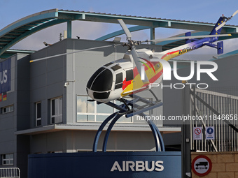 The Airbus Helicopters industrial logistics center is located in the Aeronautical and Logistics Complex in Albacete, Spain, on November 21,...