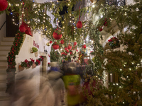 In Locorotondo, Italy, on December 7, 2024, the historic center transforms into a Christmas wonderland. Through self-funding efforts, the vi...