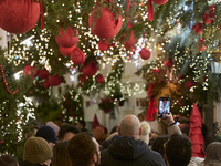 In Locorotondo, Italy, on December 7, 2024, the historic center transforms into a Christmas wonderland. Through self-funding efforts, the vi...