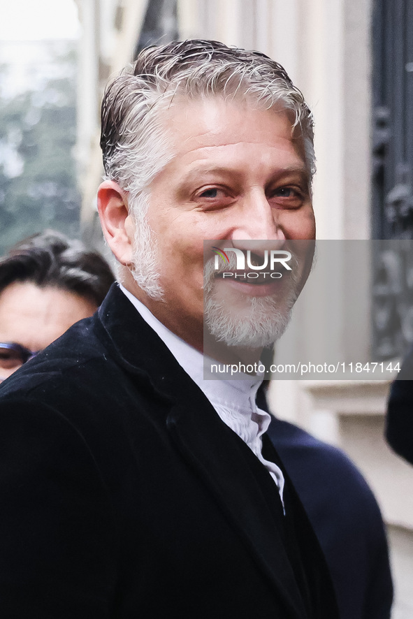 The Minister of Culture Alessandro Giuli attends the inauguration of the Grande Brera museum at Palazzo Citterio in Milan, Italy, on Decembe...