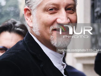 The Minister of Culture Alessandro Giuli attends the inauguration of the Grande Brera museum at Palazzo Citterio in Milan, Italy, on Decembe...