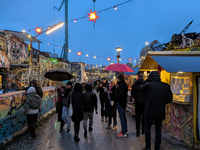 The Christmas Market Moonlight Express with its Winter Festival at Bahnwarter Thiel in Munich, Bavaria, Germany, on December 8, 2024, runs f...