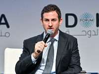 Jared Cohen, Co-Head of the Goldman Sachs Global Institute and President of Global Affairs at Goldman Sachs, takes part in a panel discussio...