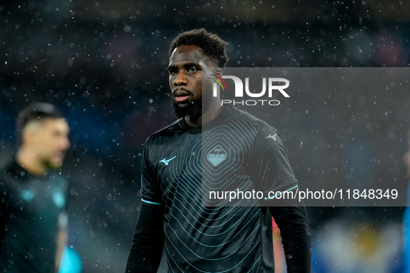 Boulaye Dia of SS Lazio looks on during the serie Serie A Enilive match between SSC Napoli and SS Lazio at Stadio Diego Armando Maradona on...