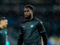 Boulaye Dia of SS Lazio looks on during the serie Serie A Enilive match between SSC Napoli and SS Lazio at Stadio Diego Armando Maradona on...