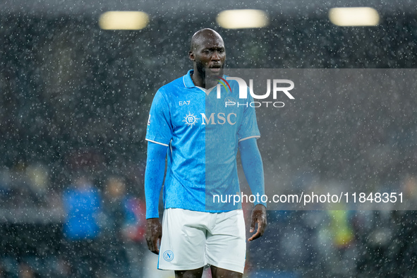 Romelu Lukaku of SSC Napoli looks dejected during the serie Serie A Enilive match between SSC Napoli and SS Lazio at Stadio Diego Armando Ma...