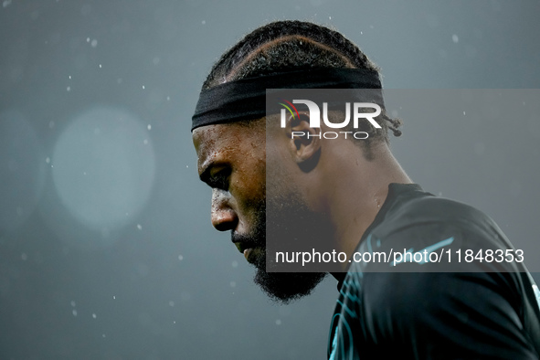 Nuno Tavares of SS Lazio looks dejected during the serie Serie A Enilive match between SSC Napoli and SS Lazio at Stadio Diego Armando Marad...