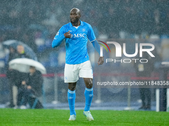 Romelu Lukaku of SSC Napoli gestures during the serie Serie A Enilive match between SSC Napoli and SS Lazio at Stadio Diego Armando Maradona...