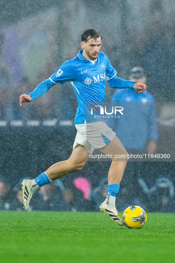 Khvicha Kvaratskhelia of SSC Napoli during the serie Serie A Enilive match between SSC Napoli and SS Lazio at Stadio Diego Armando Maradona...