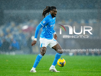 Andre-Frank Zambo Anguissa of SSC Napoli during the serie Serie A Enilive match between SSC Napoli and SS Lazio at Stadio Diego Armando Mara...