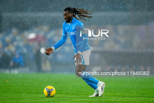 Andre-Frank Zambo Anguissa of SSC Napoli during the serie Serie A Enilive match between SSC Napoli and SS Lazio at Stadio Diego Armando Mara...