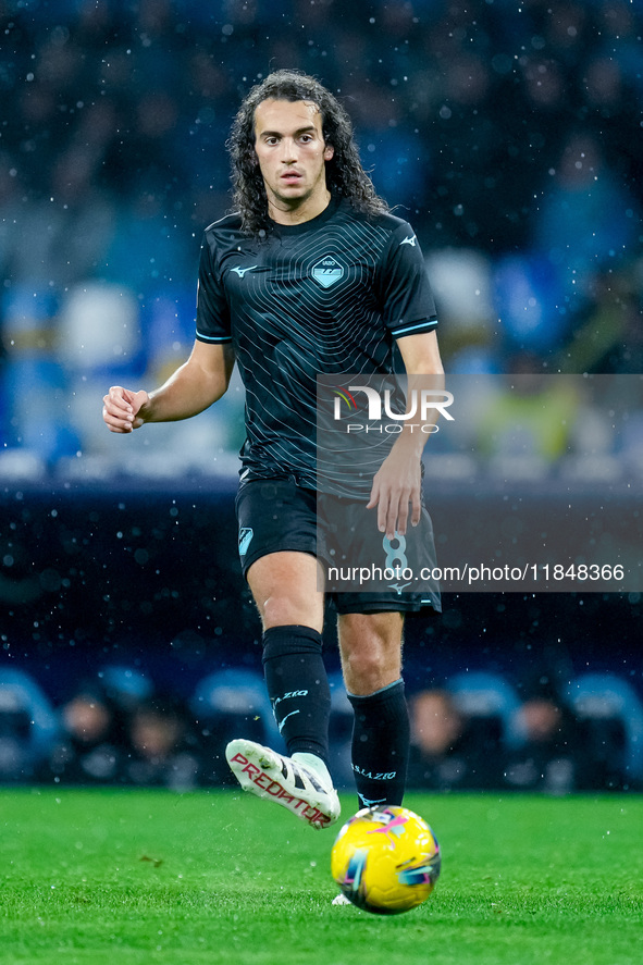 Matteo Guendouzi of SS Lazio during the serie Serie A Enilive match between SSC Napoli and SS Lazio at Stadio Diego Armando Maradona on Dece...