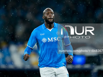 Romelu Lukaku of SSC Napoli looks on during the serie Serie A Enilive match between SSC Napoli and SS Lazio at Stadio Diego Armando Maradona...