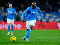 Romelu Lukaku of SSC Napoli during the serie Serie A Enilive match between SSC Napoli and SS Lazio at Stadio Diego Armando Maradona on Decem...