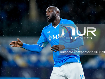 Romelu Lukaku of SSC Napoli looks dejected during the serie Serie A Enilive match between SSC Napoli and SS Lazio at Stadio Diego Armando Ma...