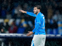 Khvicha Kvaratskhelia of SSC Napoli looks dejected during the serie Serie A Enilive match between SSC Napoli and SS Lazio at Stadio Diego Ar...