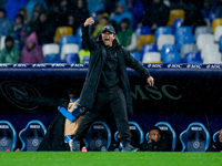 Antonio Conte Head Coach of SSC Napoli yells during the serie Serie A Enilive match between SSC Napoli and SS Lazio at Stadio Diego Armando...