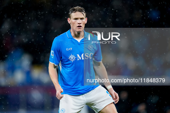 Scott McTominay of SSC Napoli looks on during the serie Serie A Enilive match between SSC Napoli and SS Lazio at Stadio Diego Armando Marado...