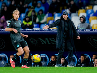 Antonio Conte Head Coach of SSC Napoli gestures during the serie Serie A Enilive match between SSC Napoli and SS Lazio at Stadio Diego Arman...