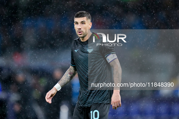 Mattia Zaccagni of SS Lazio looks on during the serie Serie A Enilive match between SSC Napoli and SS Lazio at Stadio Diego Armando Maradona...