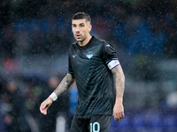 Mattia Zaccagni of SS Lazio looks on during the serie Serie A Enilive match between SSC Napoli and SS Lazio at Stadio Diego Armando Maradona...