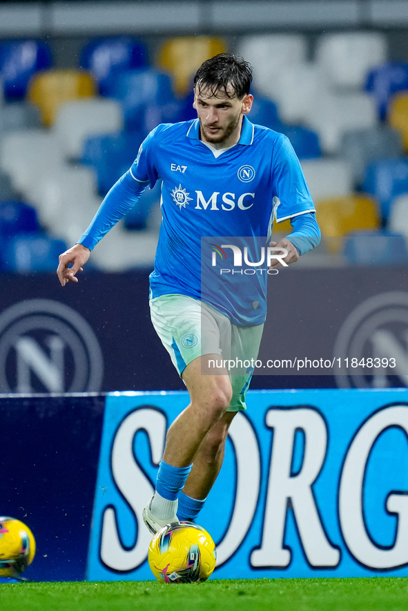 Khvicha Kvaratskhelia of SSC Napoli during the serie Serie A Enilive match between SSC Napoli and SS Lazio at Stadio Diego Armando Maradona...